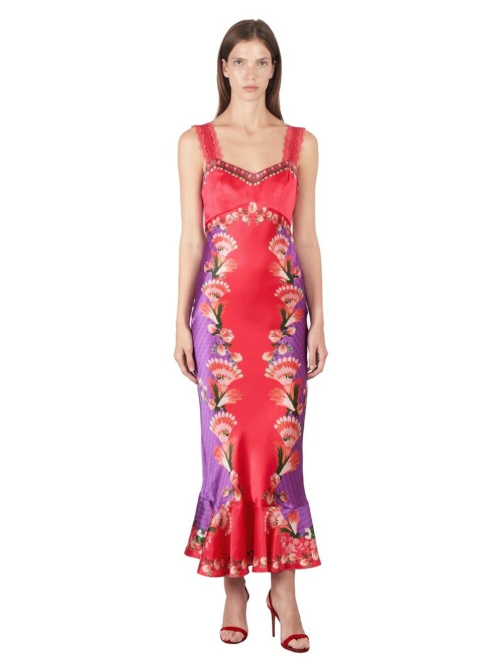 SALONI Mimi Silk Slip Dress